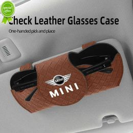 Accessoires voiture pare-soleil lunettes boîte de rangement lunettes de soleil support organisateur pour MINI Cooper R50 R52 R55 R56 R57 R58 R59 R61 F54 F55 F56 F57