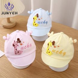 Accessoires Cartoon Baby Hat Soft Spring Automne Paped Cap Lucky Giraffe Small Monts Newborn Baby Baseball Cap pour enfants 06 mois