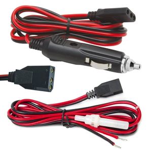 Accesorios Cable de alimentación CB Cargador adaptador Cable de enchufe de 3 pines Reemplazo con fusible de 2 cables de 15 A con enchufe de encendedor de cigarrillos de 12 V para radio CB/aficionado