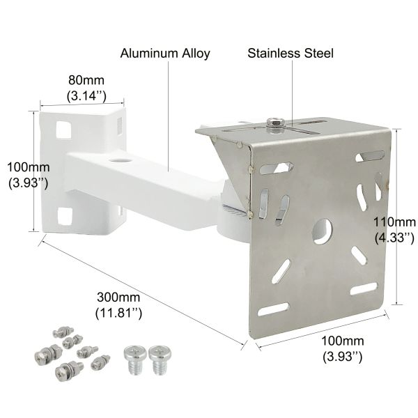 Accesorios Soporte de cámara de vigilancia de CCTV Montaje vertical Montaje Right Anging Right Adaptador Soporte Soporte Base de colgante Base