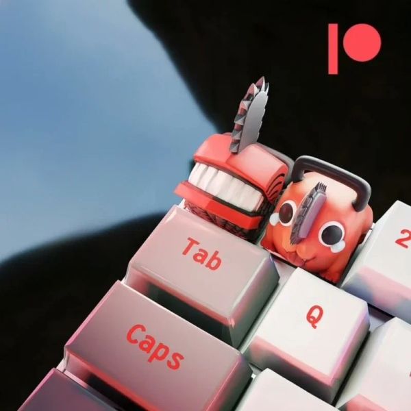 Accessoires Chainsaw Man Anime Keycap personnalisé Pochita Denji Resin Clavier Capent de clavier mignon Coup de clé d'anime japonais pour Gamer Keyboard Gamer Gamer Gamer