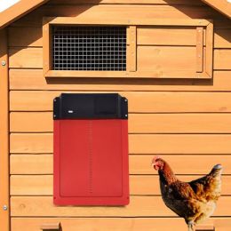 Accesorios Abridor de puerta para pollos Apertura y cierre automáticos Puerta automática sensible a la luz para gallinero Puerta para gallinero Puerta para mascotas