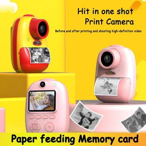 Accessoires appareil Photo instantané pour enfants, Mini caméra vidéo numérique à impression, bon marché, haute résolution, cadeau d'anniversaire, avec impression