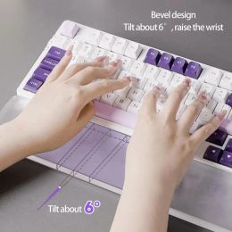 Accessoires Effacer le repos en poignet acrylique pour le clavier de l'ordinateur Reste du poignet ergonomique pour le clavier mécanique du clavier