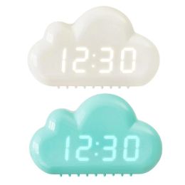 Accessories Cloud Alarm Clock Kids Licht LED Tabel Spraakbesturing Wake aangedreven Digitale desktopklok USB Despertador Electronic Clock