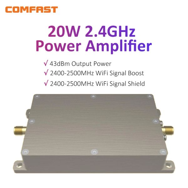 Accessoires Comfast 20W 40W WiFi Booster 2,4 GHz Wiless WiFi Signal Booster Unidirectional High Power Amplificateur Extender Support Drone