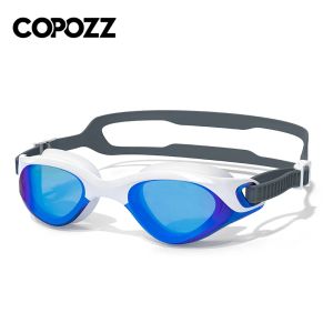 Accessoires Copozz Professionele volwassen antifog UV Bescherming Lens Mannen vrouwen zwemmen bril waterdichte verstelbare zwemglazen in zwembad
