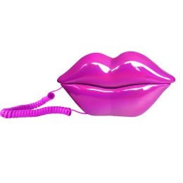 Accessoires Corded Téléphone Funny Novelty Lips Téléphone Téléphone Wired Téléphone Cartoon Fonds Real Land Line Home Bureau