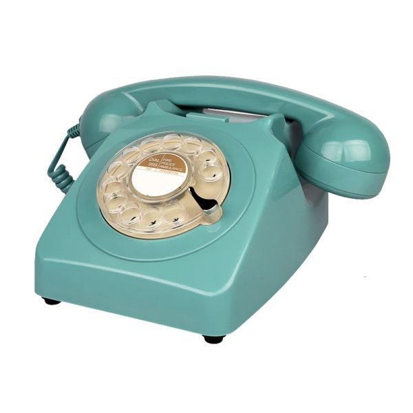 Accessoires Corded Retro Téléphone French Blue Téléphones antiques Téléphones Rotary Rotary Téléphone Téléphone pour le bureau à domicile Décor Hôtel Old Fashion Téléphone