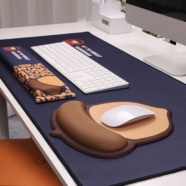 Accesorios de keyboard almohadilla de descanso de la almohadilla de la almohadilla de la almohadilla del escritorio del mousepad de la alfombra del mouse de la oficina de la oficina de la oficina de la oficina accesorios ergonómicos