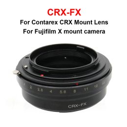 Adaptateurs de montage CRXFX Métal avec anneau d'ouverture pour l'objectif CONTAREX CRX Mount à Fujifilm x Mont Camera XT1 / 2/3/4/20/30, XS10 etc.