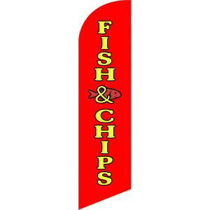 Accessoires de conception personnalisée, drapeau de plumes de plage, chips de poisson, bannière promotionnelle en Polyester tricoté sans poteaux ni Base