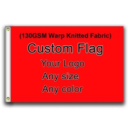 Accessoires Op maat gemaakte vlag 12x18 inch 2X3FT 3X5FT 2X8FT 4X6FT 5x8FT 100% polyester 130GSM kettinggebreide stof dubbel gestikt