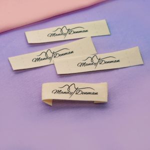 accesorios Etiquetas de costura personalizadas / Etiquetas de marca, Etiquetas de ropa personalizadas, Etiqueta de cinta de algodón, Etiqueta de nombre (FR006)