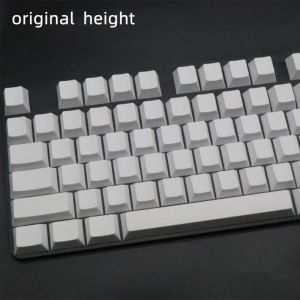 Accessoires Aangepast PBT Blank White KeyCaps Cherry OEM XDA -profiel Niet afdrukken Key Cover Vervanging voor mechanisch toetsenbord DIY F19E