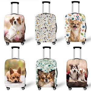 Accessoires Huile mignonne Pet Paint Color de valise lavable Bulldog French Bulldog Voyage Protector ajuste 18 ~ 32 pouces