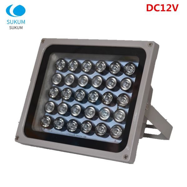 Accessoires DC 12V 30pcs CCTV Film Light 850NM TRAY LED Vision nocturne imperméable IR Illuminator Lampe infrarouge pour la caméra de sécurité