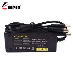 Accessoires Adaptateur d'alimentation DC 12V 5A avec DC 1 à 5 Câble de séparateur de puissance 1 Femelle à 5 lampe LED masculine pour les caméras CCTV