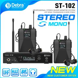 Accessoires Système de moniteur inférieur sans fil Stéréo STEREO ST102 avec gamme Bluetooth UHF 80300m pour la scène, l'enregistrement, l'instrument, le batteur