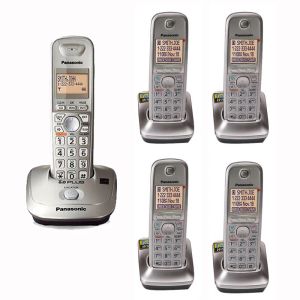 Accessoires DECT Téléphones sans fil numériques avec interphone Backlit LCD Téléphone sans fil pour la maison de bureau Busssiness Silver Gray