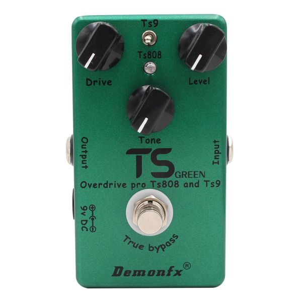 Accessoires Demonfx TS Green United Together the Classic TS9 et TS808, Perfect amélioré Overdrive, 2 en 1 Overdrive Booster Pedal