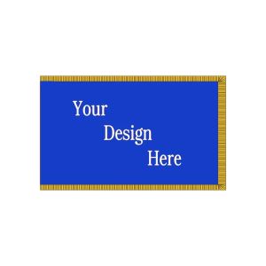 Accessoires concevez votre propre drapeau personnalisé avec un matériau satiné à franges dorées de haute qualité