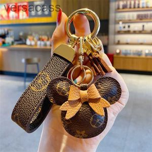 Accessoires Designer Keychain Mouse Diamant Key Chain Design Car Chains Bag Charm voorstander van bloem hangerse sieraden sleutelhanger mode pu 8vp5