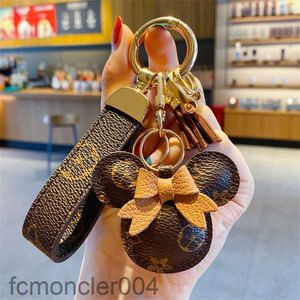 Accessoires Designer Keychain Mouse Diamant Key Chain Design Car Chains Bag Charm voorstander van bloem hanger sieraden sleutelhang mode pu j2e7