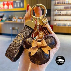 Accessoires Designer Keychain Mouse Diamantketen Design auto Key Chains Bag Charm voorstander van bloemenhangers sieraden sleutelhanger mode