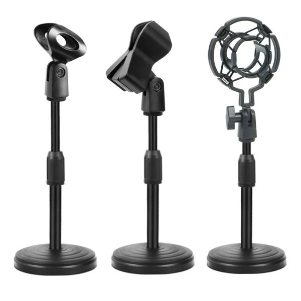 ACCESSOIRES Microphone de bureau Accessoires, Table ajusté Adgrated Table Mic Stand avec micro Clip 3/8 