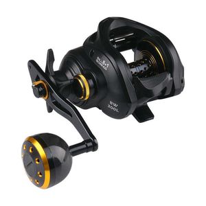 Accessoires DEUKIO Baitcast Reel Fishing 6 + 1 BB Maximum Drag 16 kg Corps en fibre de carbone Métal Mer Lent Rolling Iron Plate Bait Freshwater Ship P230529