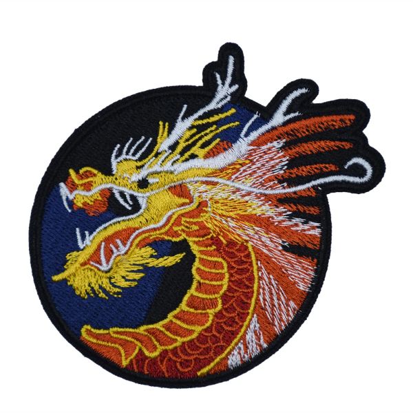 Accessoires Devil Dragon Patches de broderie personnalisées Logo de conception personnalisée Iron sur PVC Badges CHENILLE Autocollants militaires pour les vêtements BL