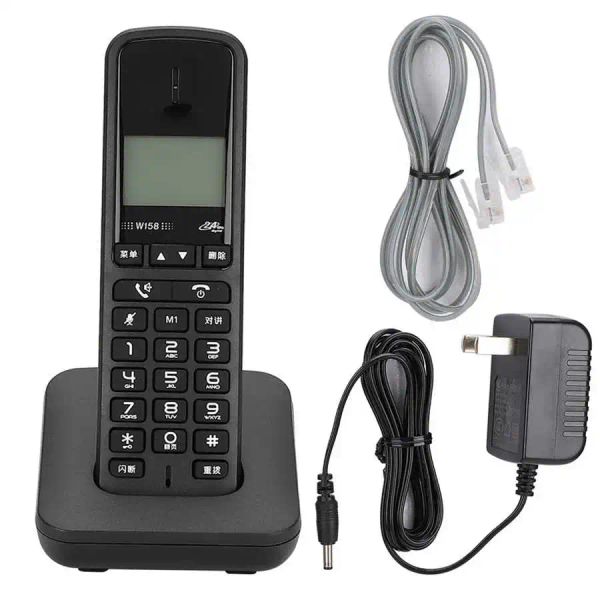 Accessoires Digital Phone sans fil Home Téléphone fixe avec identifiant de l'appelant Affichage de la vitesse de rétroéclairage LCD Handsfree pour Home Hotel 100240V