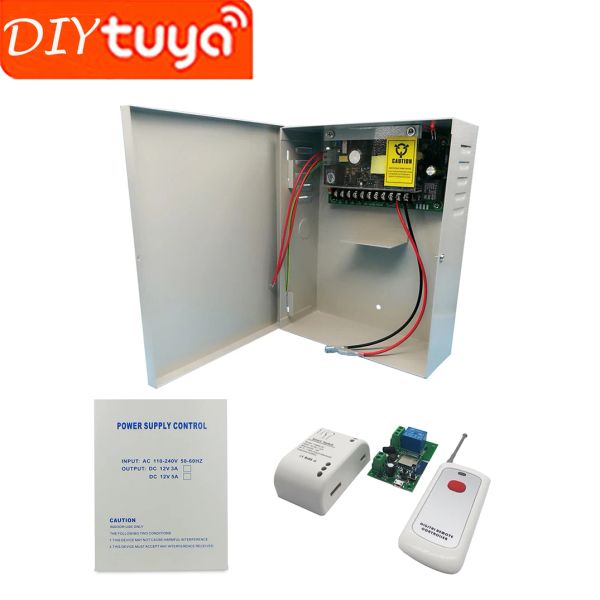 Accesorios DIY WiFi Tuya AC110240V DC 12V5A Respaldo de la batería Función de batería CLAK Bloqueo Control de acceso Fuente de alimentación