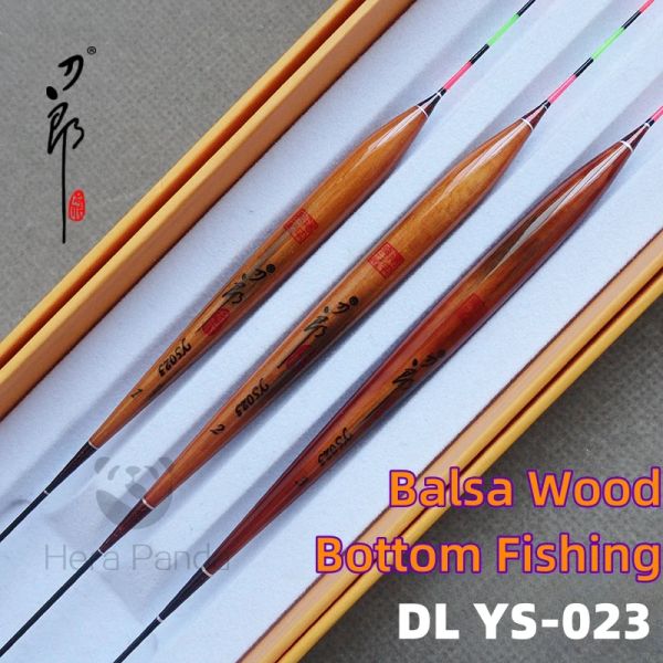 Accessoires DL YS023 Balsa Wood Top Bold Tail Herabuna Taiwan Fishing Insther Fishing Float Comprehensive Multiple Target Fish Espèce Float