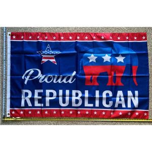 Accesorios Bandera de Donald Trump ENVÍO GRATIS Orgulloso Republicano RB Desantis Army USA Sign 3x5' yhx0246