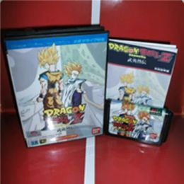 Accessoires Dragon Game Ball Zbuyuu retsuden Japan Cover met doos en handleiding voor MD Megadrive Video Game Console 16 Bit MD Card