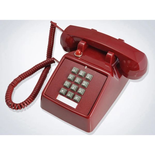 Accessoires Interface à double ligne Téléphone câblé avec une sonnerie bruyante Red Light Flash Retro 1handset Fandline Téléphone pour le bureau à domicile