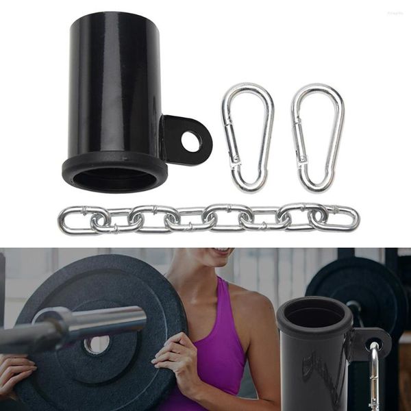 Accessoires Kit de fixation d'oeillet de plate-forme de rangée de barre en T durable avec chaîne pour le bureau d'haltérophilie de machine de câble d'exercice plié