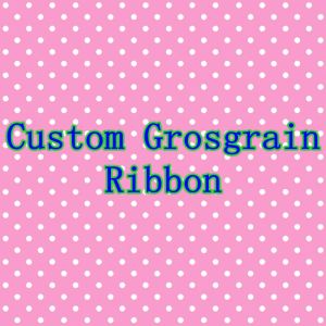 Accessoires Duwes 50yards 100yards Transfert de chaleur Ribbon personnalisé Grosgrain Imprimé DIY OEM Decoration D818