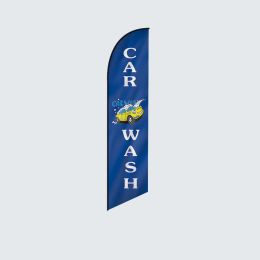 Accessoires Norgation de la promotion de la promotion Décoration Car Wash Swooper Banner Banner Beach Drapeau sans poteaux et base