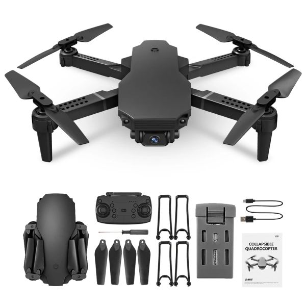 Accesorios E88 Cargo Drone 4K Volando izquierdo y derecho rápido y lento control de velocidad Modo Drone Camera DJ 2 Pro