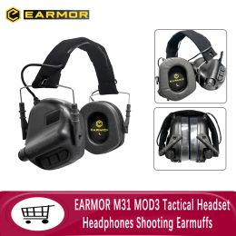 Accesorios Earmor M31 MOD3 Shooting Atmuffs Tactical NoiseCancelling Auriculares Huntando auriculares Active NoiseCancelling