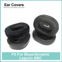 Accessoires oreillettes pour Beyerdynamic Lagoon ANC casque oreillettes protéine velours coussinets en peau de mouton mousse oreillettes noir confortable