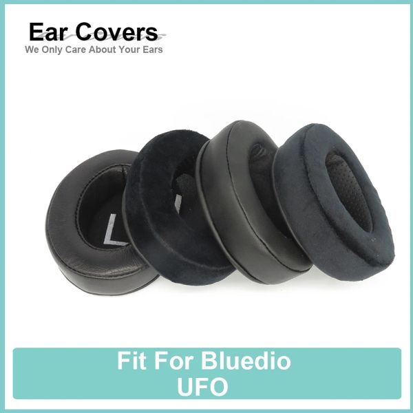 Accessoires oreillettes pour Bluedio UFO casque oreillettes protéine velours coussinets en peau de mouton mousse oreillettes noir