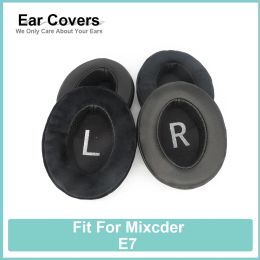 Accessoires oreillettes pour Mixcder E7, oreillettes en velours de protéines, coussinets en peau de mouton, en mousse, noirs