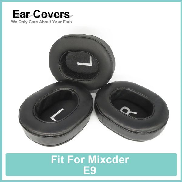 Accesorios almohadillas para auriculares Mixcder E9 almohadillas para los oídos almohadillas de piel de oveja de terciopelo proteico Almohadillas para oreja de espuma negro cómodo