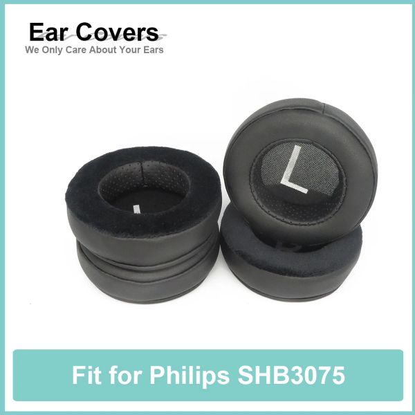 Accessoires Earpads pour Philips Shb3075 Eorecushions de casque Poussinets en velours protéin