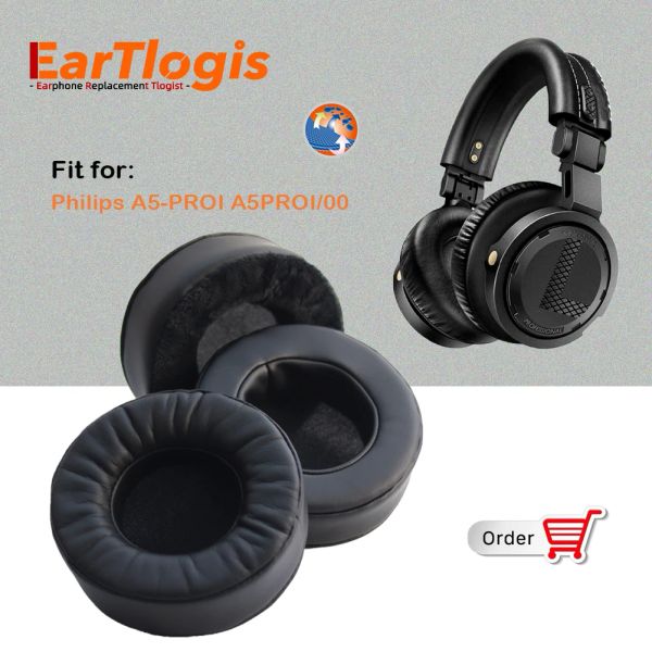 Accessoires Eartlogis Remplacement des coussinets d'oreille pour Philips A5PROI A5 PROI A5 PRO A5PROI / 00 CALSET PIÈCES COVERS COVER