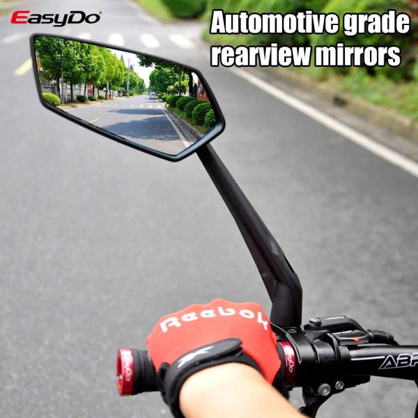 Accesorios Easydo Bicycle Mirror Ciclismo Espejos de motocicleta Espejo de vista trasera para bicicleta 360 ° Ajustable Azul Rediew Mirror Accesorios para bicicletas